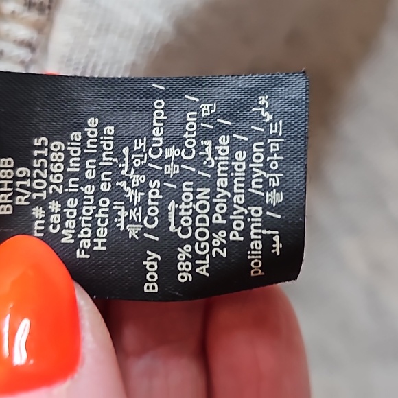 John Varvatos men's double layer sweater. Black/cream stripe. Size M - Picture 10 of 10